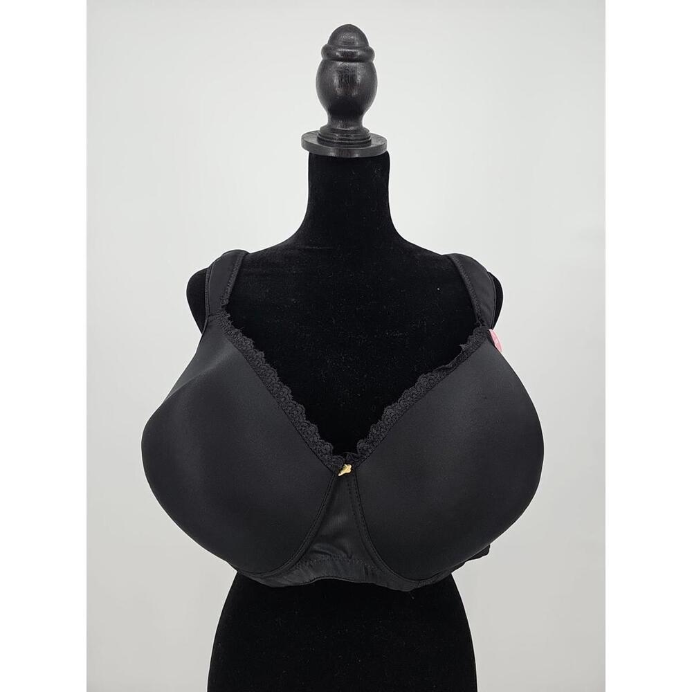 Ashley Stewart Butterfly Bra 44DD Black Back Slimming‎ NWT